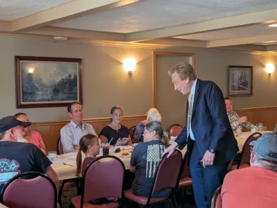Republican gubernatorial candidate Perry Johnson visits Alpena